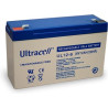 Ultracell UL12-6 VRLA AGM Lead-acid battery (6V, 12 Ah, T1 terminal)