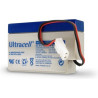 Ultracell UL0.8-12 VRLA AGM Lead-acid battery (12V, 0.8 Ah, AMP connector)