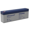 Ultracell UL2.4-12 VRLA AGM Lead-acid battery (12V, 2.4 Ah, T1 terminal)