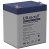 Ultracell UL5-12 VRLA AGM Lead-acid battery (12V, 5.0 Ah, T1 terminal)